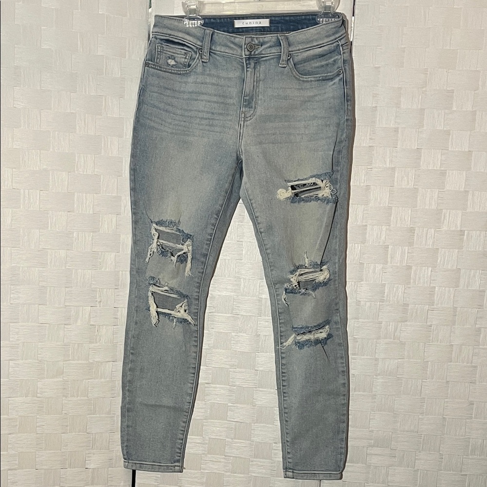 Eunina Distressed Skinny Jeans Size 7